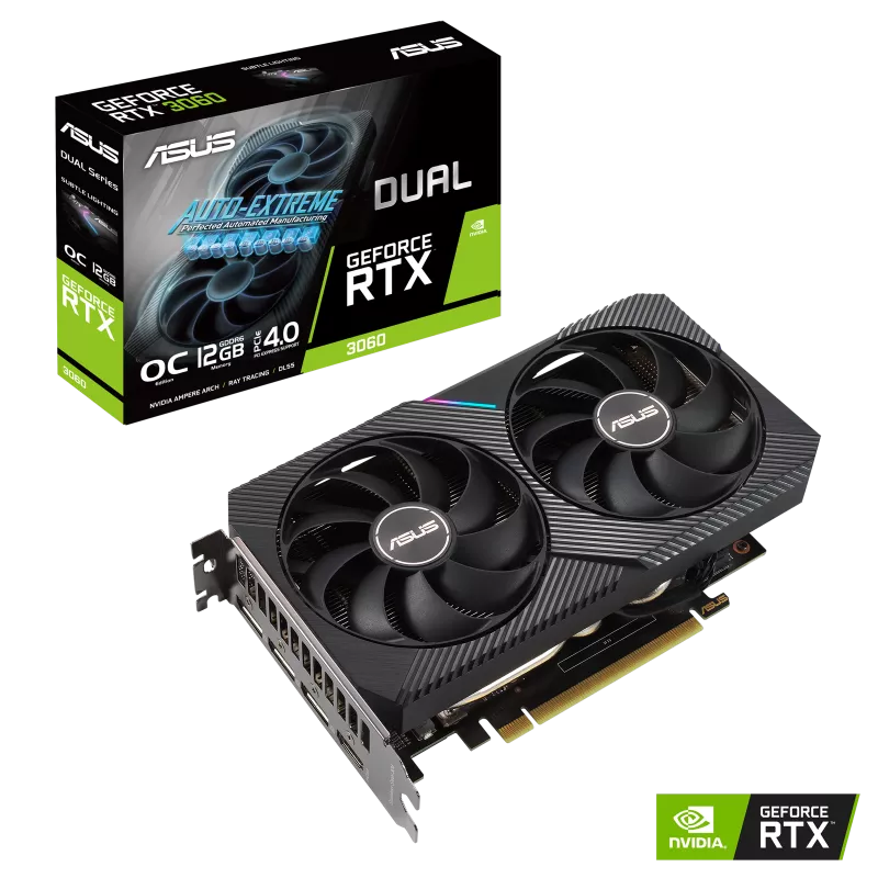 Asus Dual GeForce RTX 3060 V2 OC Edition Tarjeta Grafica 12GB GDDR6