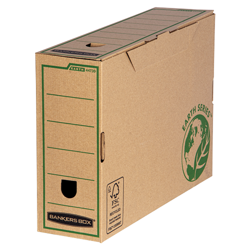 Bankers Box Caja de Archivo Tamaño A4 - Fabricada en Carton Reciclado - Certificacion FSC - Compatible con Contenedores Earth Series