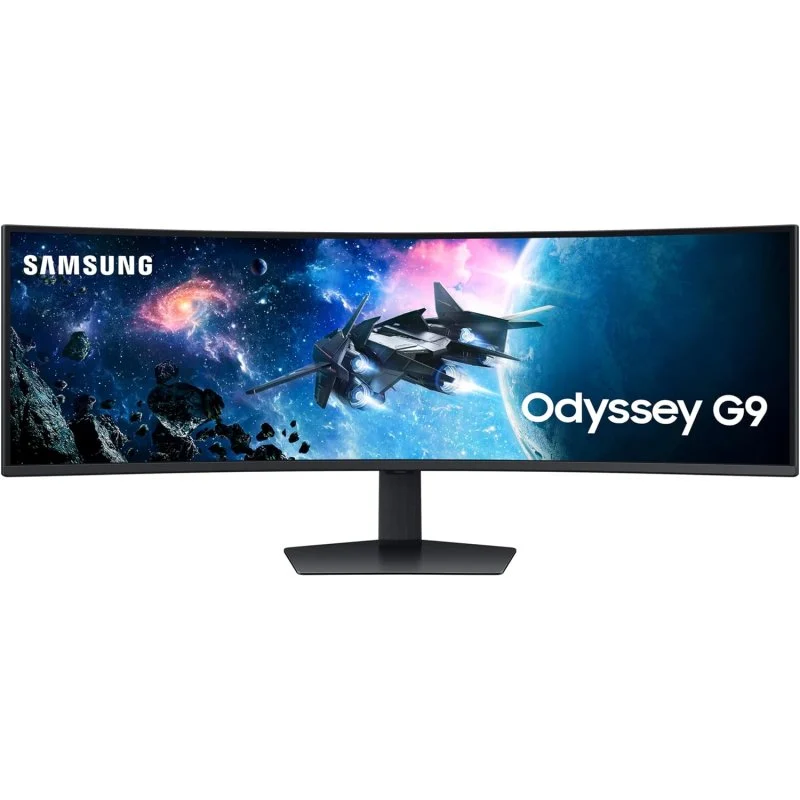 Samsung Odyssey G95C Monitor 49" LED Curvo DWQHD 240Hz FreeSync Premium Pro - Respuesta 1ms - Ajustable en Altura, Giratorio e Inclinable - Angulo de Vision 178º - 32:9 - HDMI, USN 3.0, DisplayPort - VESA 100x100mm