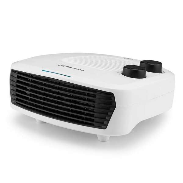 Orbegozo FH 5042 Calefactor Portatil Calor Instantaneo - 2000W de Potencia - 2 Niveles de Calor - Funcion Ventilador - Seguridad Antivuelco y Sobrecalentamiento - Ligero y Facil de Transportar