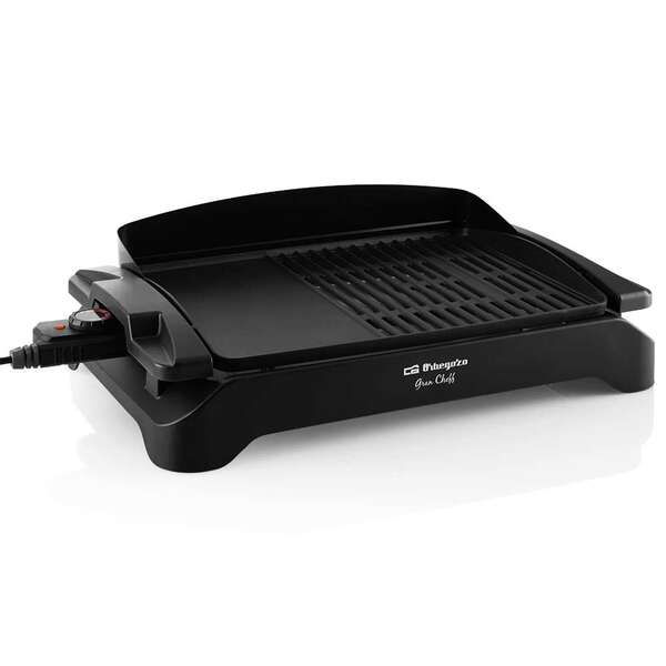 Orbegozo BC 4000 Barbacoa Electrica de Sobremesa - Potente y Versatil para Grandes Reuniones - Doble Zona de Grill y Plancha - Facil Limpieza y Seguridad Garantizada