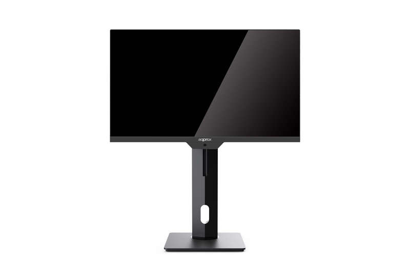 Approx Monitor 23.8" LED FullHD 1080p 75Hz - Respuesta 4ms - Webcam y Altavoces Incluidos - Base Pivotante, Inclinable y Ajustable en Altura - Angulo de Vision 178º - 16:9 - VGA, HDMI, Audio - VESA 100x100mm