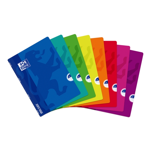 Oxford School Openflex A4 Libreta Grapada - Tapa de Plastico Resistente - Pauta 3.5 con Margen - 48 Hojas de Papel de Alta Calidad