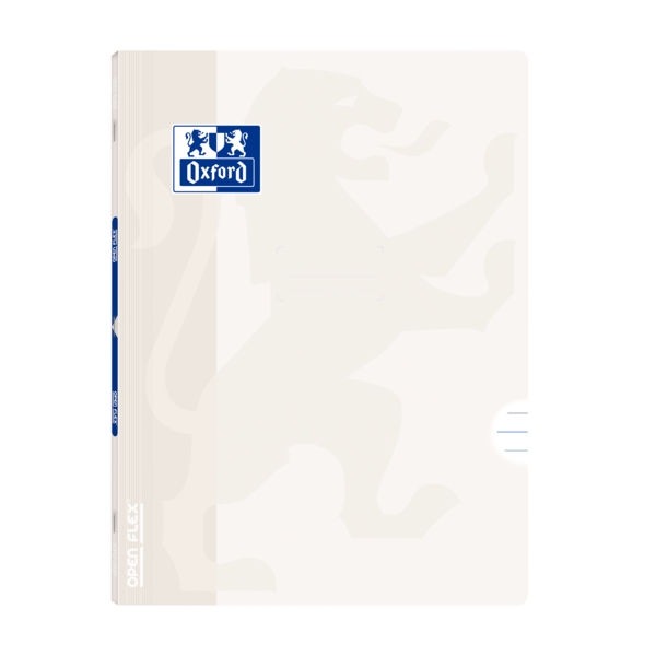 Oxford Libreta Grapada Openflex A4 - Tapa de Plastico Resistente - Grapada para Mayor Durabilidad - 1 Linea con Margen para Organizacion - 48 Hojas de Papel Blanco de Alta Calidad