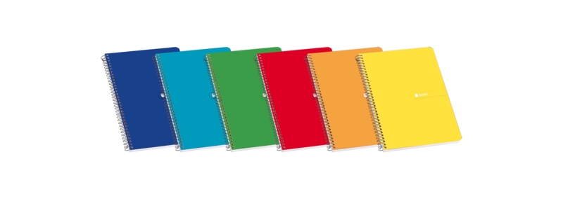 Enri 4º Tapa Dura Cuaderno Espiral 4x4 con Margen - 80 Hojas - Tapa Dura Resistente - Cuadriculado 4x4 con Margen - Espiral de A