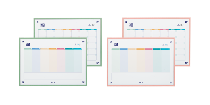 Oxford Planner A3 Reversible Semana&Mes + Compl - 2 Colores - Gran Tamaño para Organizacion Eficiente