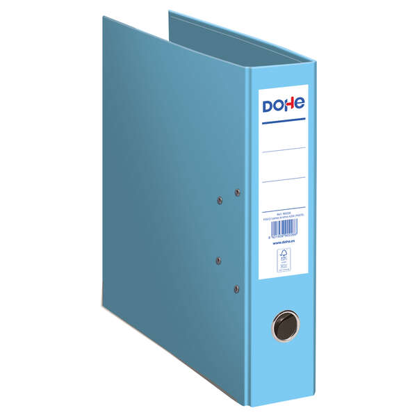 Dohe Archivador Ecofile - 320mm - Carton Rigido - Forrado con Papel Offset Impreso - Ollao, Rado, Tarjetero Adhesivo - Cantonera