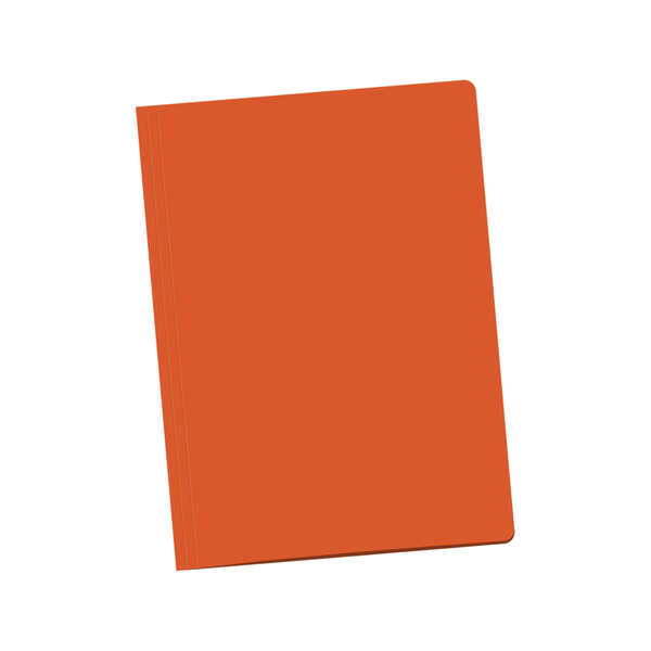 Dohe Pack de 50 Subcarpetas Tamaño Folio - Fabricadas en Cartulina de 180gr - Con Ranura para Fastener - Resistente y Duradera - Color Naranja