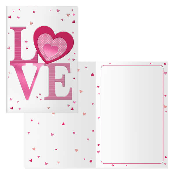 Dohe Sunday Pack de 6 Tarjetas de Felicitacion San Valentin - 11.5x17cm - Impresion a Todo Color - Estampaciones con Pelicula de Color - Estampacion en Seco - Papel Offset Blanco de 300gr - Incluye Sobre de Color