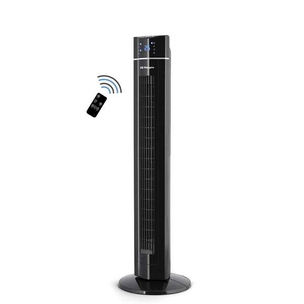 Orbegozo TWM 1009 Ventilador de Torre Ionico - Potente y Tecnologico - Pantalla LED - Mando a Distancia - Temporizador y Bandeja para Esencias