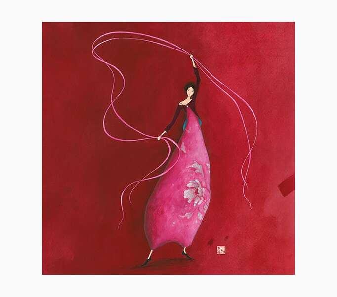 Pictura Gaëlle Boissonnard Tarjeta Doble - Acabado en Barniz de Relieve UV Grueso - Laminado Mate de Tacto Suave - 16x16cm - Papel con Certificacion FSC