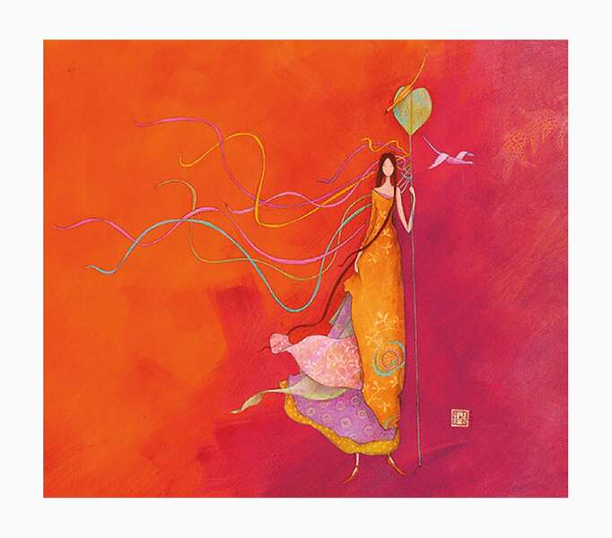 Pictura Gaëlle Boissonnard Tarjeta Doble - Acabado en Barniz de Relieve UV Grueso - Laminado Mate de Tacto Suave - 10.5x21cm - Papel con Certificacion FSC