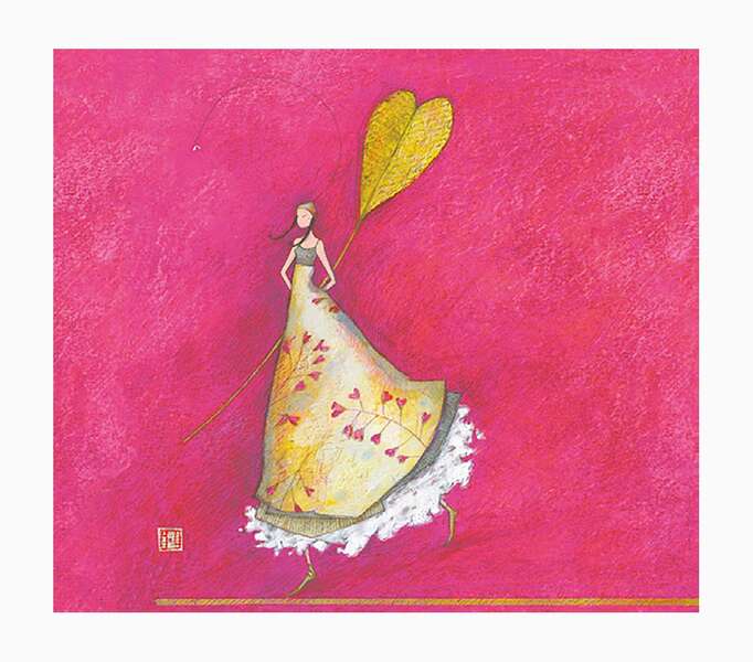 Pictura Gaëlle Boissonnard Tarjeta Doble - Acabado en Barniz de Relieve UV Grueso - Laminado Mate de Tacto Suave - 10.5x21cm - Papel con Certificacion FSC