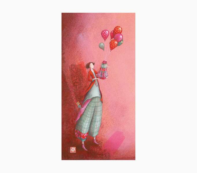 Pictura Gaëlle Boissonnard Tarjeta Doble - Acabado en Barniz de Relieve UV Grueso - Laminado Mate de Tacto Suave - 10.5x21cm - Papel con Certificacion FSC