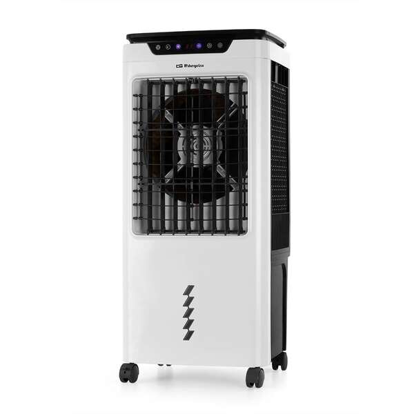 Orbegozo AIR 55 Climatizador 3 en 1 - Purifica, Humidifica y Refresca el Aire - Deposito de 35L - Potencia 150W - Temporizador 12h - Control Tactil - Mando a Distancia - Movilidad Facil