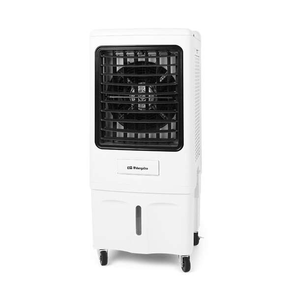 Orbegozo AIR 80 Climatizador 3 en 1 - Purifica, Humidifica y Refresca - Deposito de Agua de 25L - Panel Tactil - Temporizador - Silencioso - Facil Manejo - Mando a Distancia - Ruedas Pivotantes