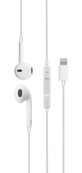 DCU Tecnologic Auriculares Stereo con Conector Lightning - Color Blanco