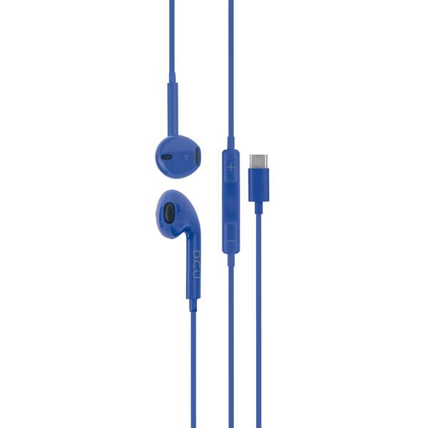 DCU Tecnologic Auriculares USB Tipo C - Stereo - Color Azul