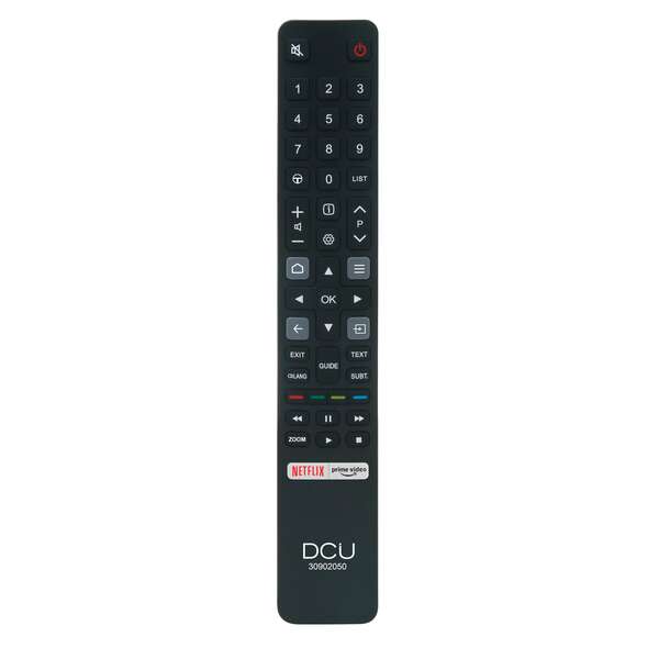 DCU Tecnologic Mando a Distancia Universal para TV - Compatible con Televisores TCL - Funciona como Control Remoto Universal - Facil de Programar y Usar - Botones Ergonomicos - Color Negro