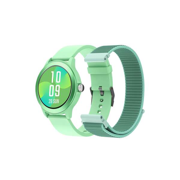 SPC Smartee Duo Vivo Reloj Smartwatch Pantalla Redonda 1.27" - Mas de 100 Modos Deportivos - Monitoreo de Salud - Resistencia IP68 - Color Verde