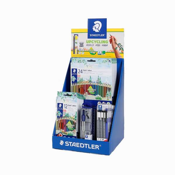 Staedtler Expositor de Sobremesa con 8ud 185 C12, 5ud 185 C24, 4ud 550 60, 6ud 308 S1 WP3 y 2ud de Regalo 120-2