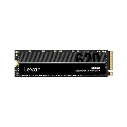 Lexar NM620 SSD 256GB PCIE Gen3x4 NVME - Velocidades de Lectura hasta 3500 MB/S - Tecnologia LDPC - Bajo Consumo de Energia