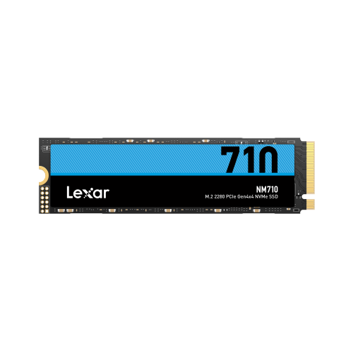 Lexar NM710 SSD NVME Gen4x4 - Velocidades de Lectura 5000 MB/S - Escritura 4500 MB/S - Tecnologia HMB 3.0 y SLC Cache