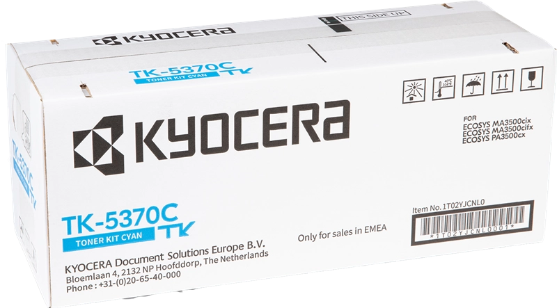 Kyocera TK5370 Cyan Cartucho de Toner Original - 1T02YJCNL0/TK5370C