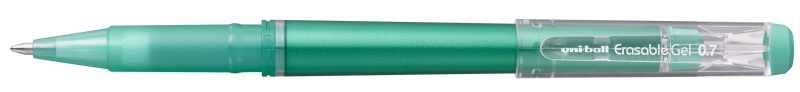 Uni-ball UF-222 Roller de Gel Borrable - Punta de Bola 0.7mm - Tinta Termosensible - Doble Goma de Borrado - Color Verde