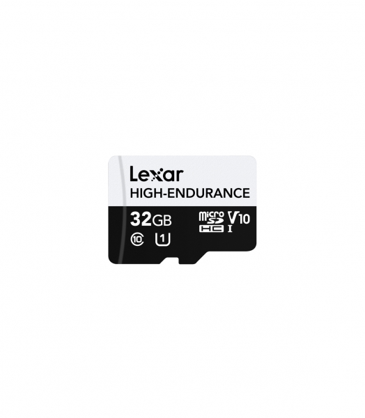 Lexar LMSHGED032G-BCNNG Tarjeta de Memoria microSD 32GB - Alta Durabilidad - Clase 10 - Lectura hasta 100MB/s - Soporta 12.000 Horas de Grabacion Full HD - Color Negro