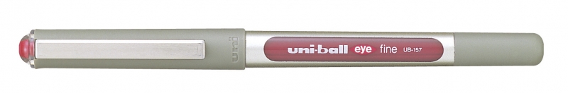 Uni-ball Eye Fine UB-157 Boligrafo de Tinta Liquida - Punta de Bola 0.7mm - Tinta Resistente al Agua y Luz - Sistema de Control de Tinta - Color Vino