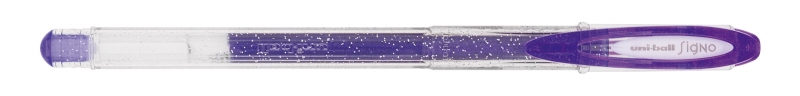 Uni-ball Signo Sparkling UM-120SP Boligrafo de Tinta Gel - Punta de Bola 1mm - Tinta Pigmentada Resistente al Agua y Luz - Efecto Purpurina - Color Violeta