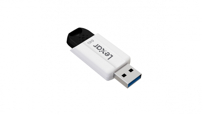 Lexar JumpDrive S80 Memoria USB 64GB - Interfaz USB 3.0 - Transferencias Ultrarrapidas - Diseño Compacto y Duradero - Color Blanco