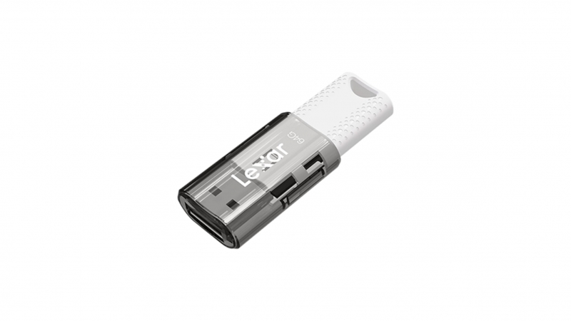 Lexar JumpDrive S60 Memoria USB 64GB - Compacta y Portatil - Interfaz USB 2.0 - Construccion Duradera - Color Blanco