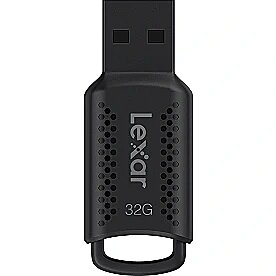 Lexar JumpDrive V40 Memoria USB 32GB - Almacenamiento y Transferencia de Datos - Interfaz USB 2.0 - Compacta y Portatil - Color Negro