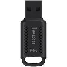 Lexar JumpDrive V40 Memoria USB 64GB - Almacenamiento Confiable - Interfaz USB 2.0 - Diseño Compacto y Portatil - Color Negro