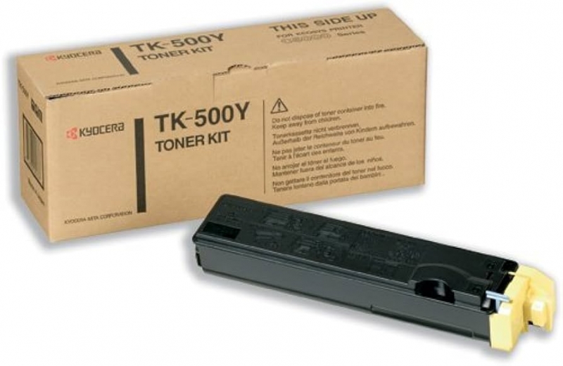 Kyocera TK500Y Amarillo Cartucho de Toner Original - 370PD3KW/TK500Y