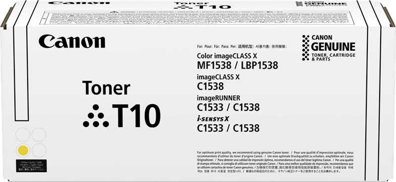 Canon T10 Amarillo Cartucho de Toner Original - 4563C001