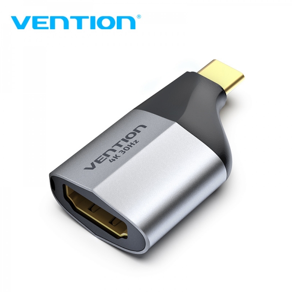 Vention Adaptador USB-C Macho a HDMI 2.0 Hembra 4K - Aluminio Gris