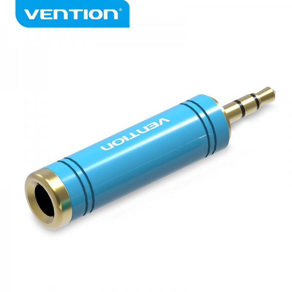 Vention Adaptador Jack 3.5 Macho a Jack 6.5 Hembra - Color Azul