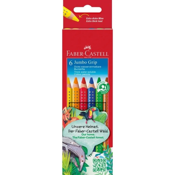 Matite colorate FABER-CASTELL Matite colorate Jumbo GRIP multicolore
