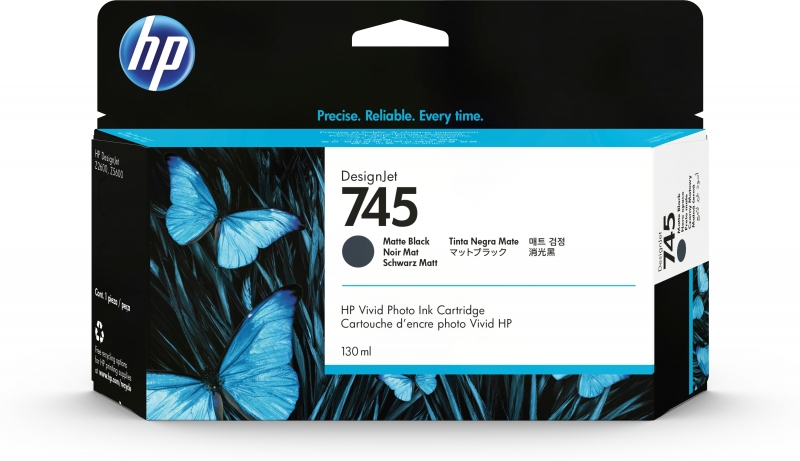 HP F9J99A Negro Mate Cartucho de Tinta Original - 745