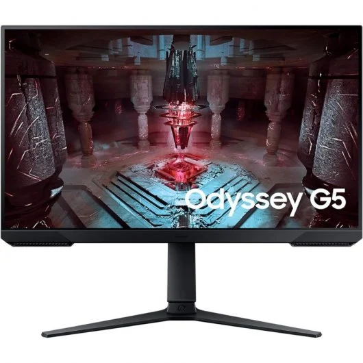 Samsung Odyssey G5 Monitor 27" LED VA QHD 165Hz FreeSync Premium - Respuesta 1ms - Ajustable en Altura, Giratorio e Inclinable - Angulo de Vision 178º - HDMI, DisplayPort - VESA 100x100mm