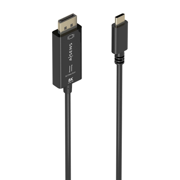 AISENS A109-0879 cavo e adattatore video 18 m USB tipo-C DisplayPort Nero
