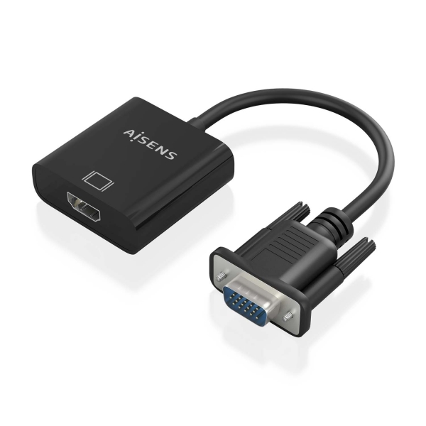 AISENS A115-0873 cavo e adattatore video 02 m HDMI 3.5mm Micro-USB Type-B VGA (D-Sub) Nero