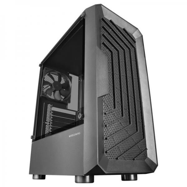 Mars Gaming MC-2000 Caja PC - Frontal MESH - Camara Dual - Ventana Lateral - Soporte Refrigeracion Liquida - USB 3.0 - Compatible ATX/microATX/mini-ITX - Color Negro