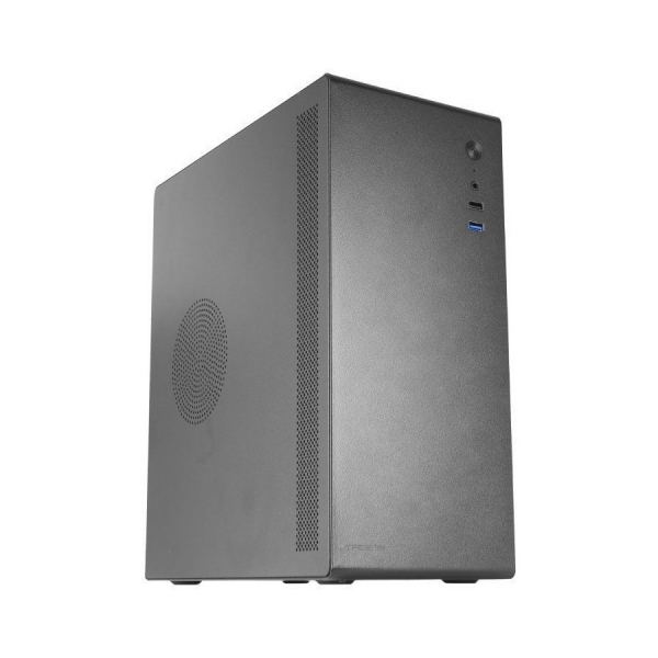 Tacens ORUMX Minitorre Slim Ultra Compacta - Estructura de Acero - Ventilador 80mm - Soporte MicroATX/Mini-ITX - 4 Discos Duros - USB 3.0 y 2.0 - Color Negro