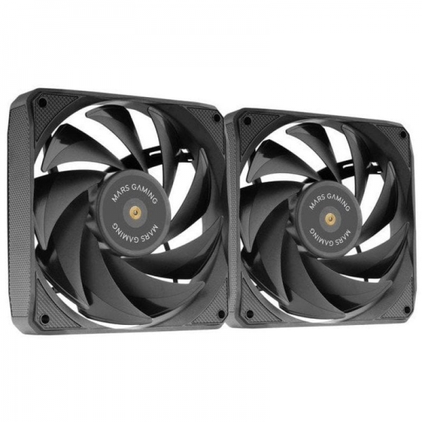 Mars Gaming MF-NCLX2 Case per computer Ventilatore 12 cm Nero 2 pz