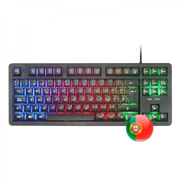 Mars Gaming MK023PT tastiera USB QWERTY Portoghese Nero