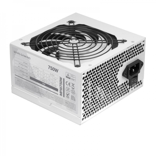 Mars Gaming MPIII750W alimentatore per computer 750 W 204 pin ATX ATX Bianco